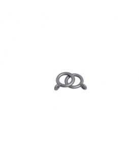 16mm Plastic Curtain Rings - Silver