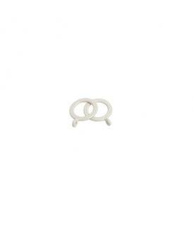 19mm Plastic Curtain Rings - Crean