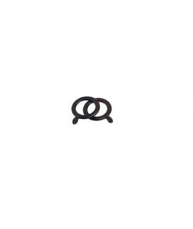 19mm Standard Plastic Curtain Rings - Black