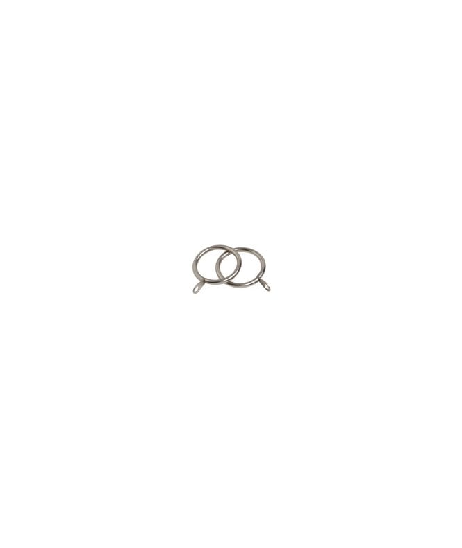25mm Standard Metal Curtain Rings - Satin Silver