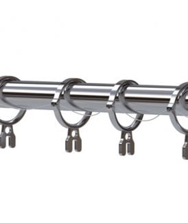 28mm Perfect Pleat Metal Curtain Rings - Satin Silver