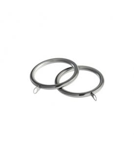 28mm Standard Lined Metal Curtain Rings - Chrome