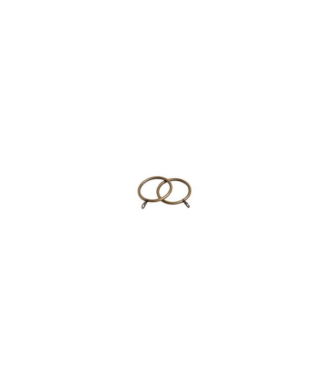 28mm Standard Metal Curtain Rings - Antique Brass