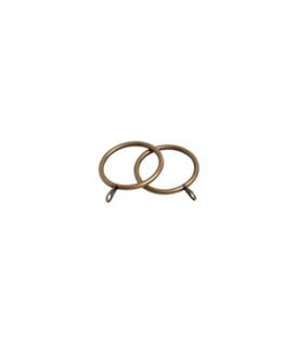 28mm Standard Metal Curtain Rings - Antique Brass