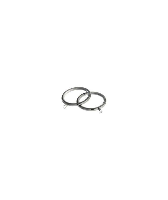 28mm Standard Metal Curtain Rings - Chrome