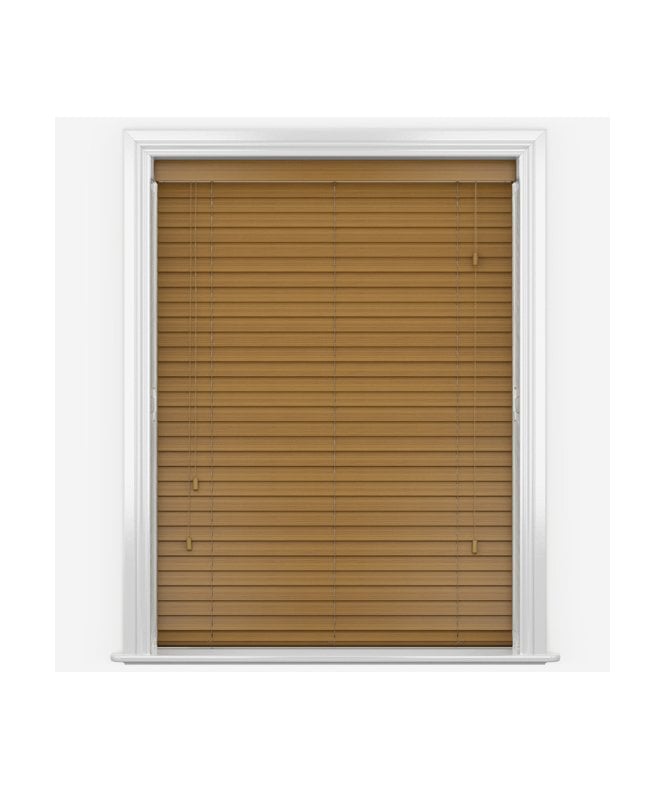 Expressions Autumn Gold Wooden Venetian Blinds With Strings