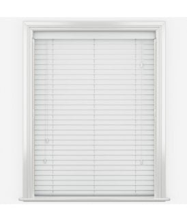 Expressions Snow Wooden Venetian Blinds With Strings