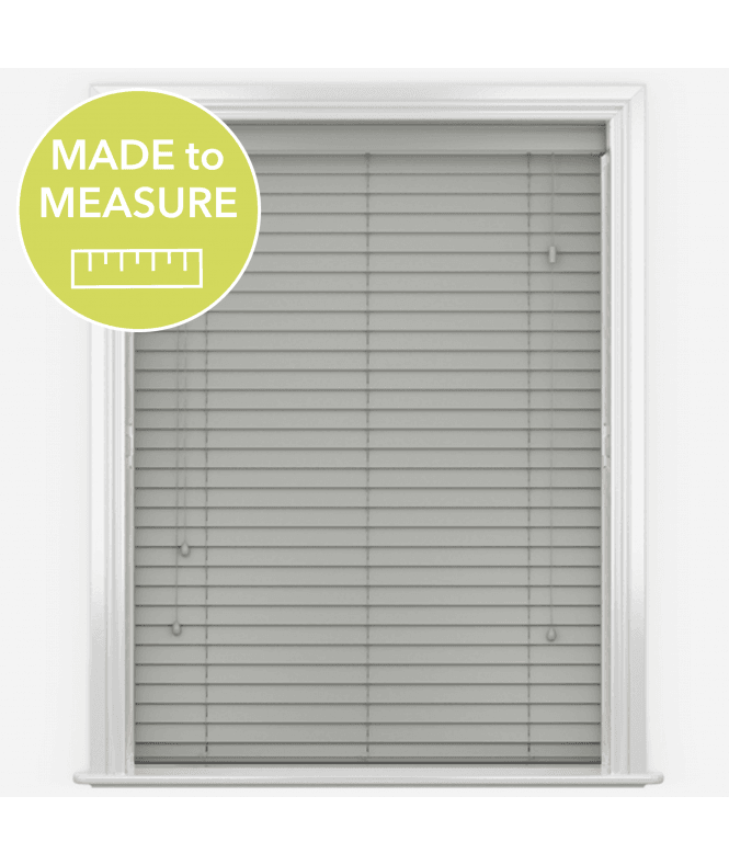 Faux Wood Impressions Urban Grey Venetian Blinds With Strings