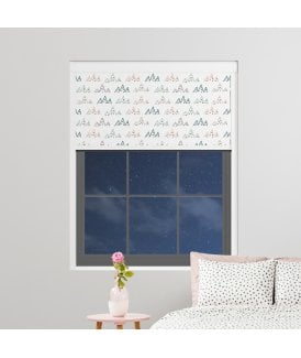 Made to Measure BlocOut™ 100% Blackout Blind in Alpine Sketch