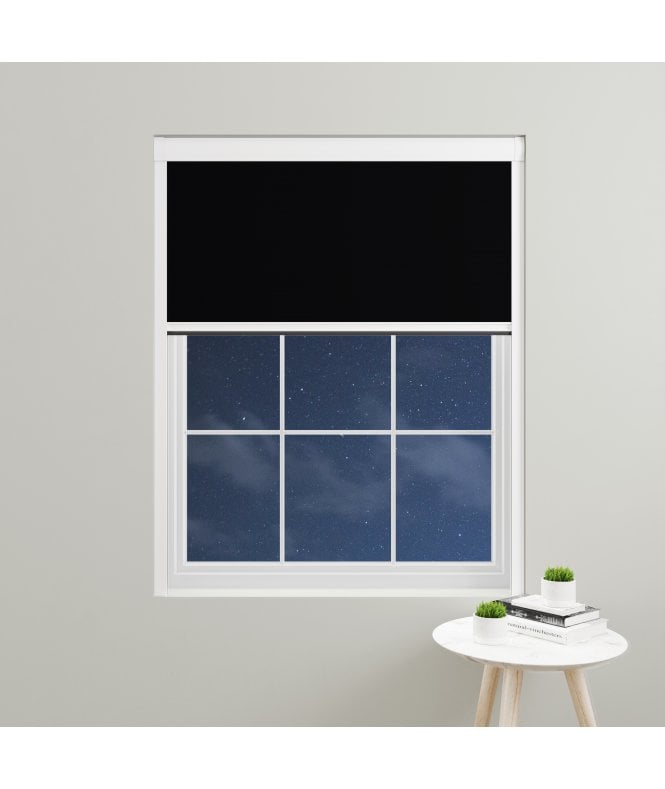 BlocOut™ Made to Measure  100% Blackout Blind in Black