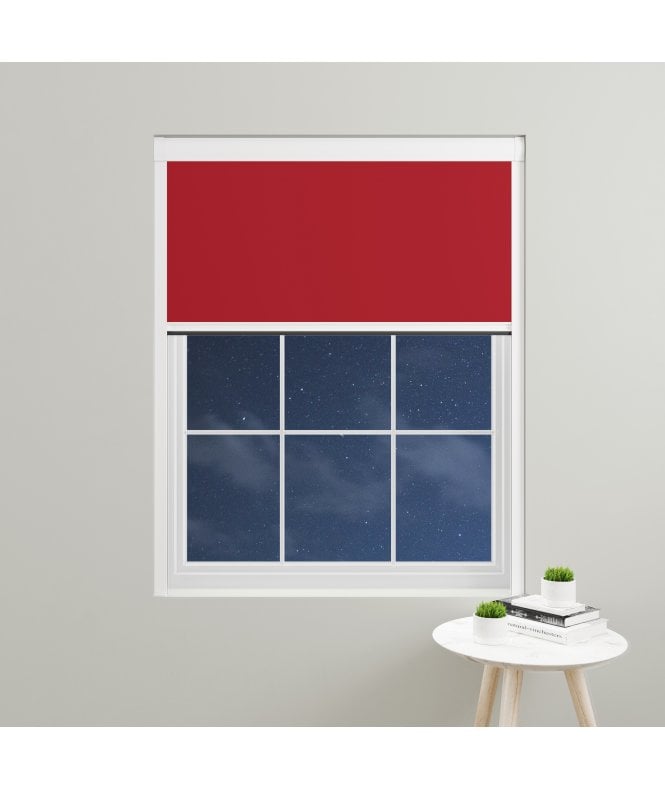 BlocOut™ Made to Measure  100% Blackout Blind in Classic Red