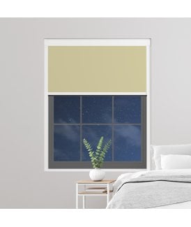 Made to Measure BlocOut™ 100% Blackout Blind in Flax