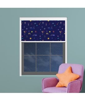 Made to Measure BlocOut™ 100% Blackout Blind in Happy Astronaut