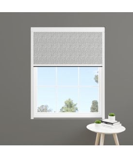 Made to Measure BlocOut™ 100% Blackout Blind in Herringbone Grey