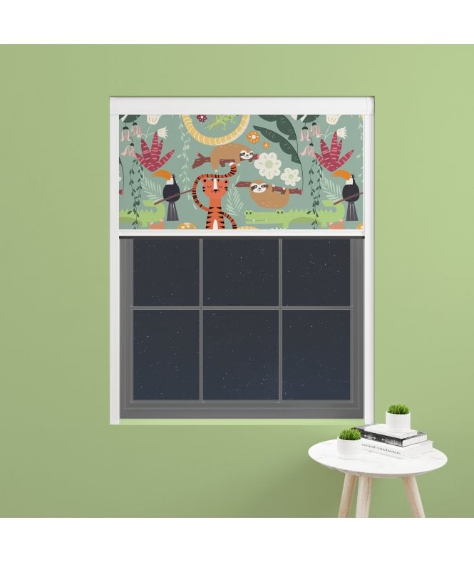 BlocOut™ Made to Measure  100% Blackout Blind in Jungle Friends