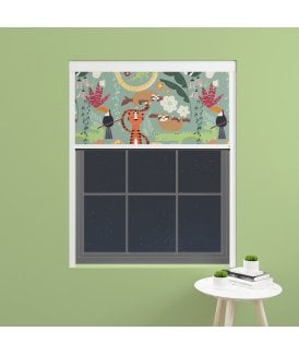 Made to Measure BlocOut™ 100% Blackout Blind in Jungle Friends