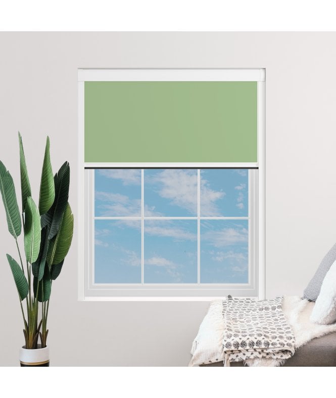 BlocOut™ Made to Measure  100% Blackout Blind in Light Sage
