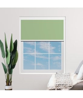Made to Measure BlocOut™ 100% Blackout Blind in Light Sage