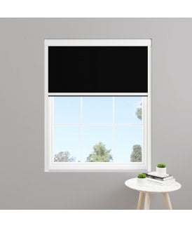 Made to Measure BlocOut™ 100% Blackout Blind in PVC Black