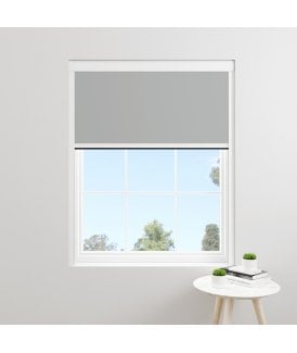 Made to Measure BlocOut™ 100% Blackout Blind in PVC Grey
