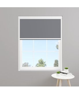Made to Measure BlocOut™ 100% Blackout Blind in PVC Iron