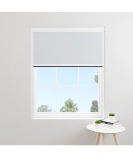 Made to Measure BlocOut™ 100% Blackout Blind in PVC White