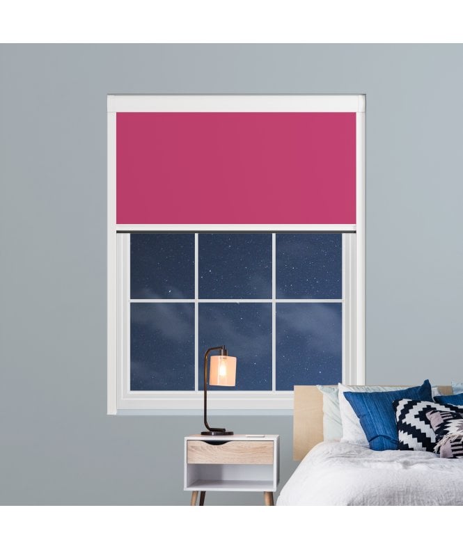 BlocOut™ Made to Measure  100% Blackout Blind in Raspberry