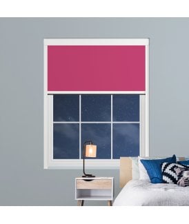 Made to Measure BlocOut™ 100% Blackout Blind in Raspberry