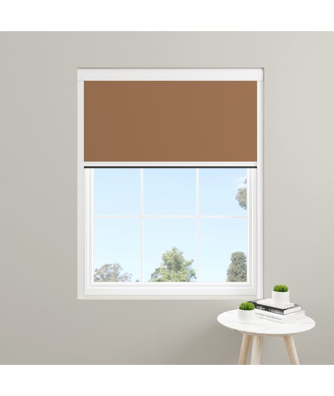 BlocOut™ Made to Measure  100% Blackout Blind in Rust