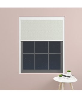 Made to Measure BlocOut™ 100% Blackout Blind in Scattered Spots Duck Egg