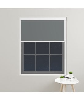 Made to Measure BlocOut™ 100% Blackout Blind in Smouldering Charcoal