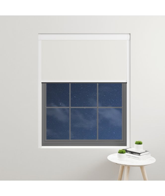 BlocOut™ Made to Measure  100% Blackout Blind in Snowdrop