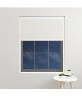 Made to Measure BlocOut™ 100% Blackout Blind in Snowdrop
