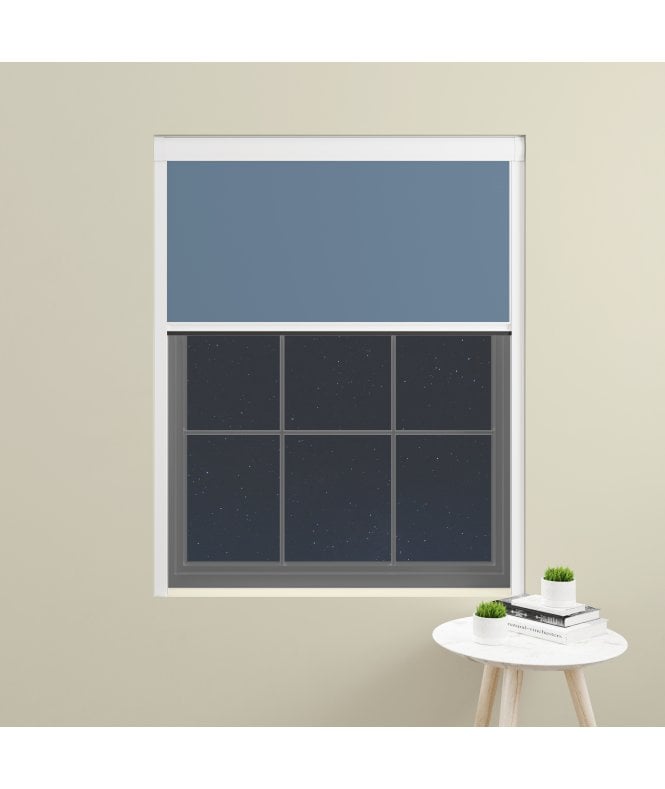 BlocOut™ Made to Measure  100% Blackout Blind in Soft Sky