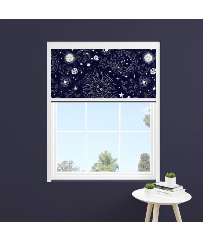 BlocOut™ Made to Measure  100% Blackout Blind in Space Galaxy