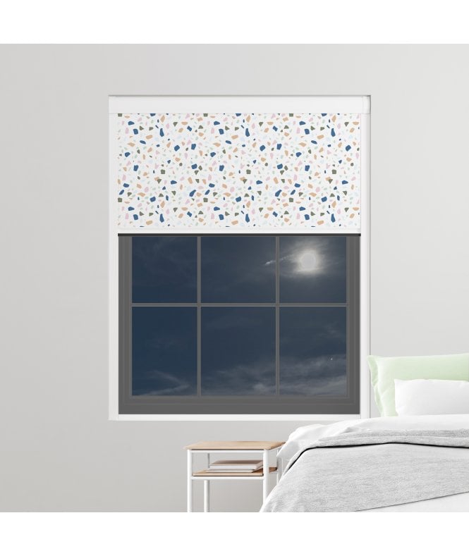 BlocOut™ Made to Measure  100% Blackout Blind in Terrazzo Spring