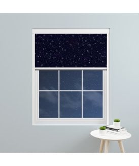 Made to Measure BlocOut™ 100% Blackout Blind in Twinkle Star Navy
