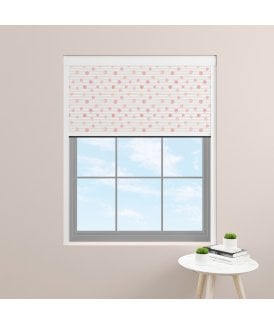 Made to Measure BlocOut™ 100% Blackout Blind in Watercolour Dots