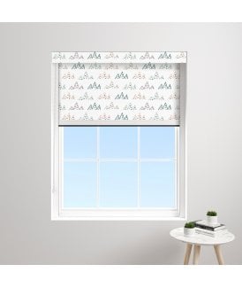 Made to Measure BlocOut™XL 100% Blackout Blind in Alpine Sketch