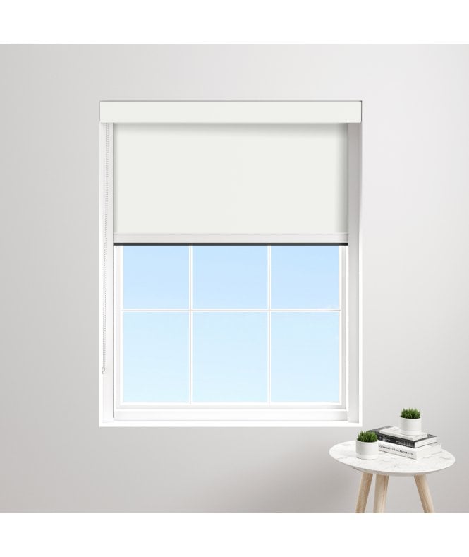 BlocOut™ Made to Measure XL 100% Blackout Blind in Blossom White