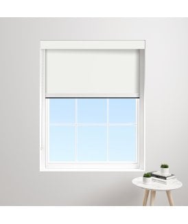 Made to Measure BlocOut™XL 100% Blackout Blind in Blossom White