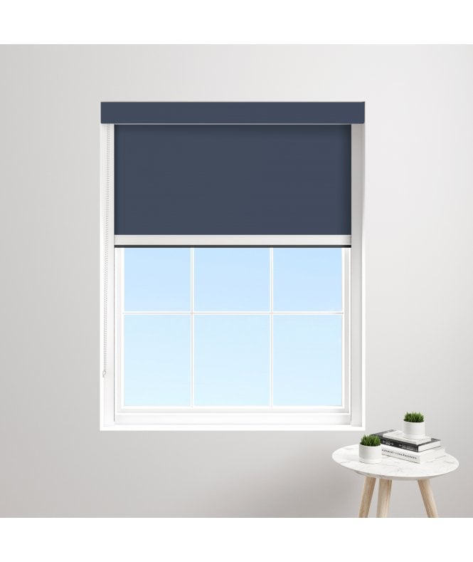 BlocOut™ Made to Measure XL 100% Blackout Blind in Dark Ocean