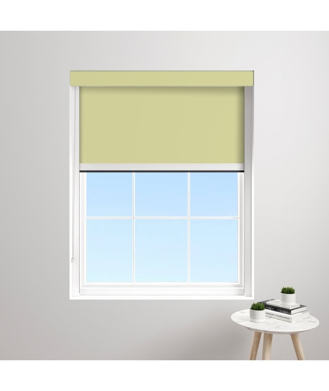 BlocOut™ Made to Measure XL 100% Blackout Blind in Flax