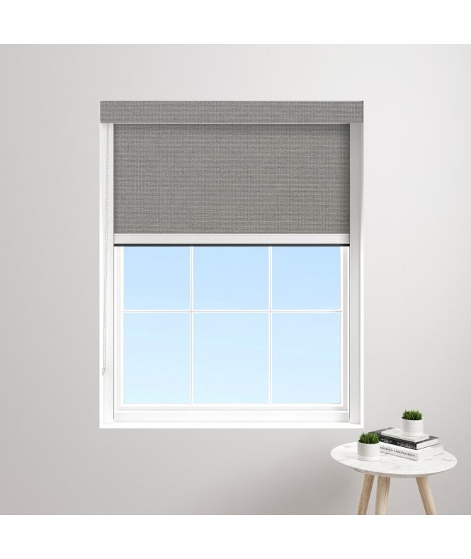 BlocOut™ Made to Measure XL 100% Blackout Blind in Fog Grey