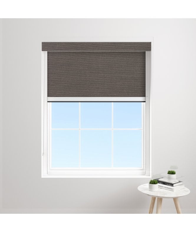 BlocOut™ Made to Measure XL 100% Blackout Blind in Fossil Grey