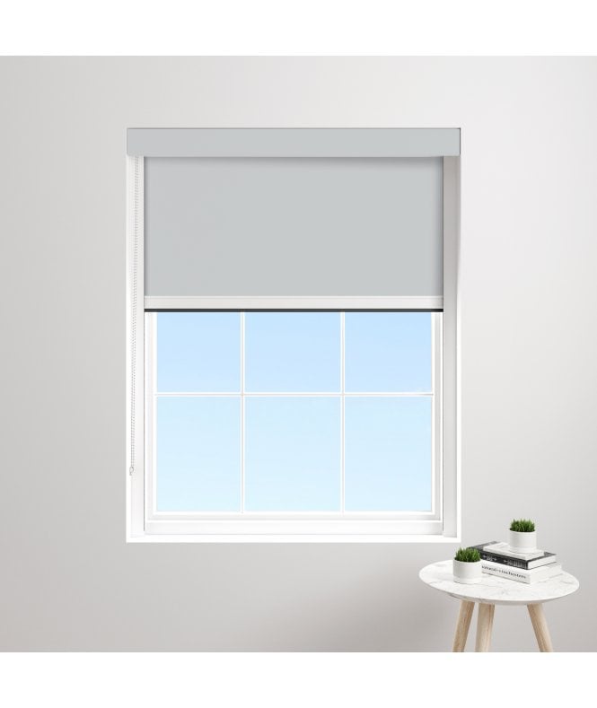 BlocOut™ Made to Measure XL 100% Blackout Blind in Harbour Mist