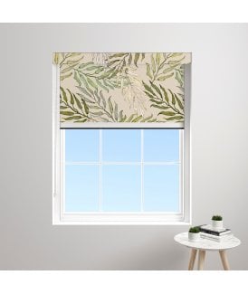 Made to Measure BlocOut™XL 100% Blackout Blind in Large Palms Light