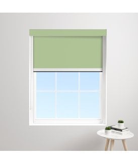 Made to Measure BlocOut™XL 100% Blackout Blind in Light Sage