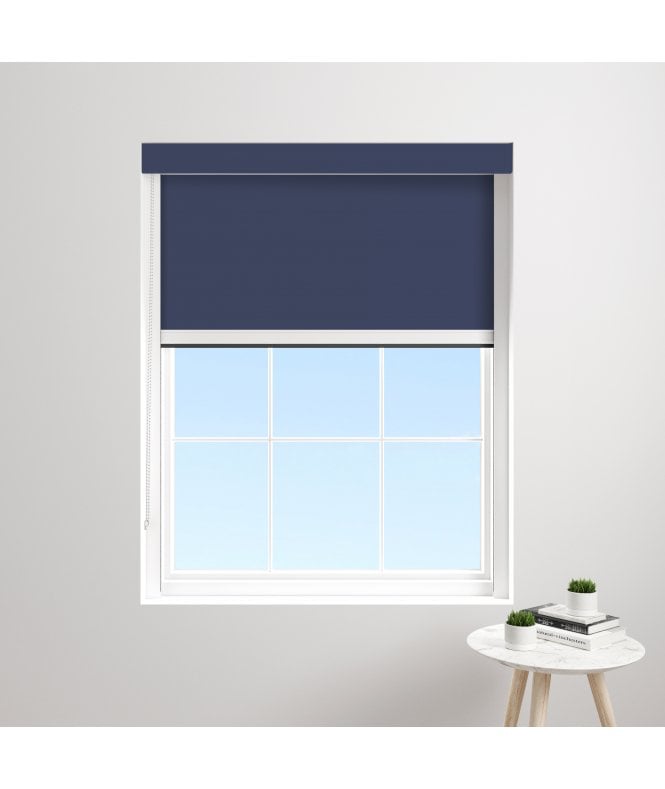 BlocOut™ Made to Measure XL 100% Blackout Blind in Midnight Blue