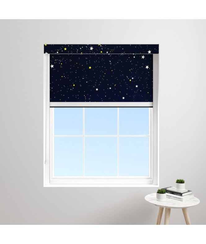 BlocOut™ Made to Measure XL 100% Blackout Blind in Night Sky